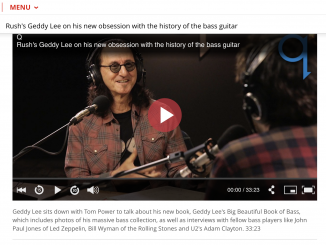 Geddy Lee on Tom Power's Q