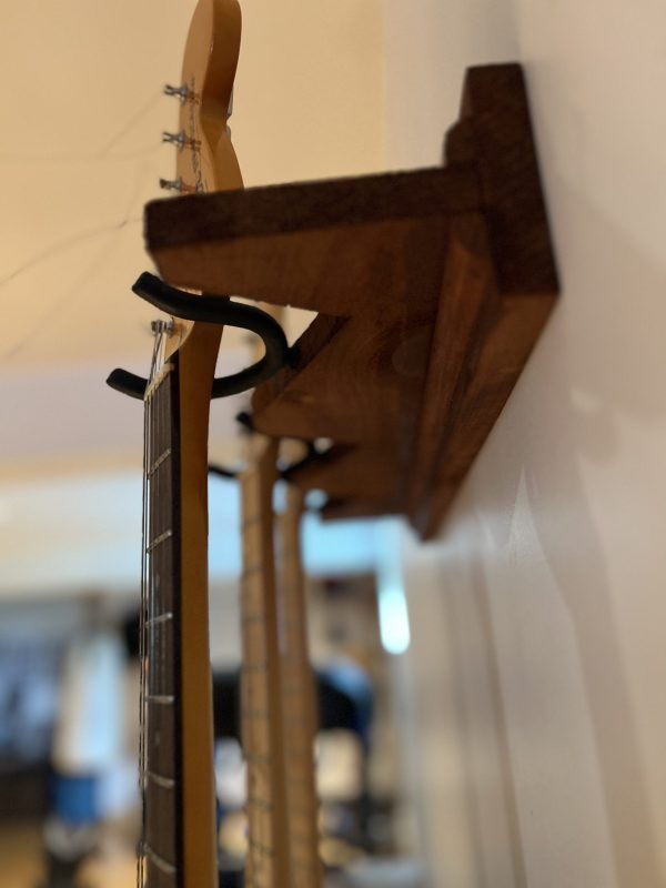 3 Guitar Wall Hanger COGNAC - Image 3